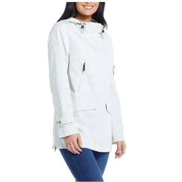 Ellen Tracy Stone Water Repellent Hooded Parka Size 2X Orig $220 - Picture 1 of 4